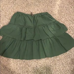Jcrew girls corduroy ruffle skirt.